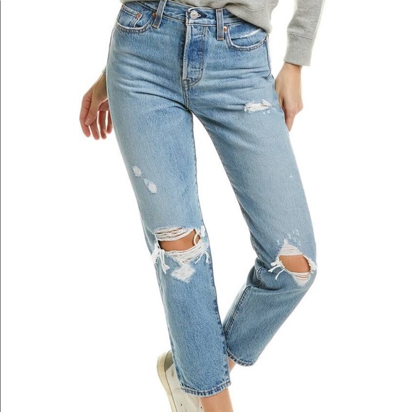 Levi’s Wedgie Icon Crop Jeans - Picture 1 of 2